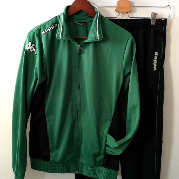 Youth Kappa Tracksuit, Green and Black in Like-new* Condition, Size 14 / 164cm - Picture 2 of 9